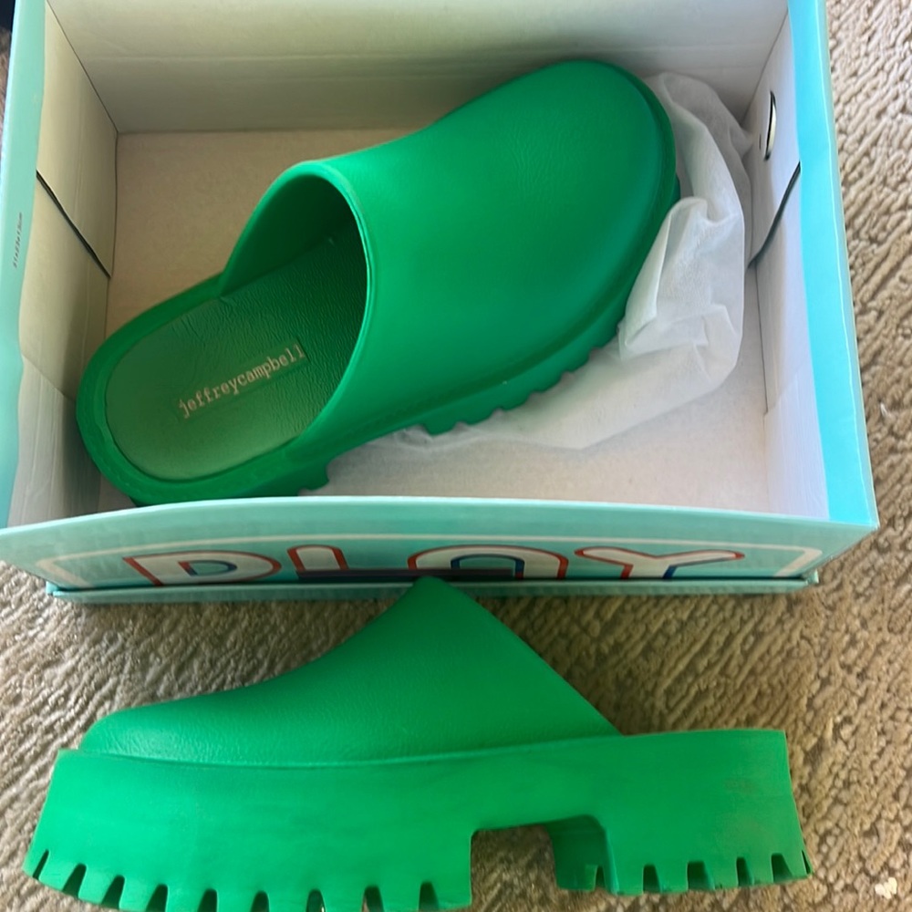 Jeffrey Campbell rubber clogs